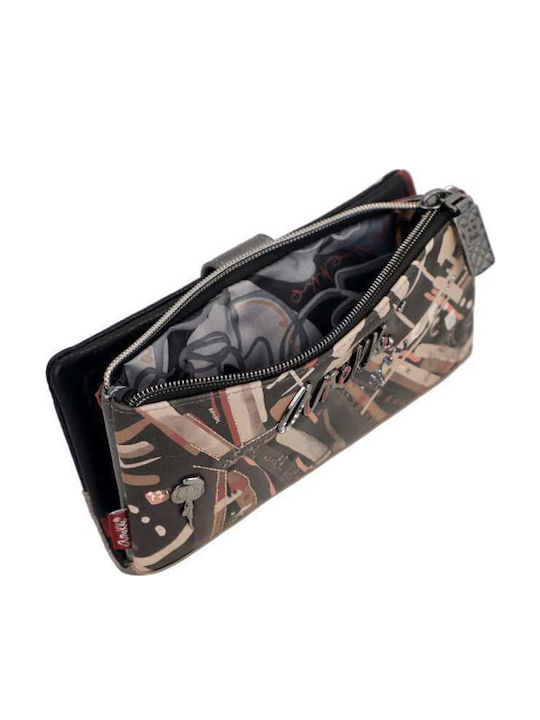 Large Fabric Women's Wallet Classic with RFID Black