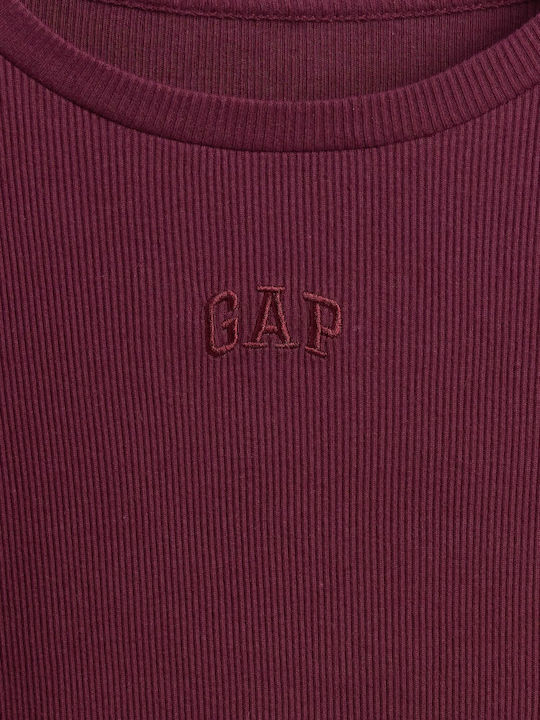 Bluză pentru copii Cu mânecă lungă Tuscan Red Logo