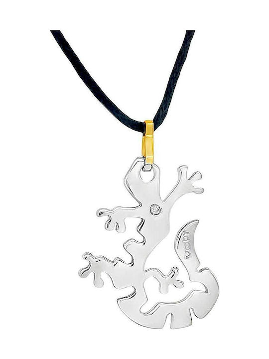 Xryseio Charm Ζωάκι από Ατσάλι με Διαμάντι