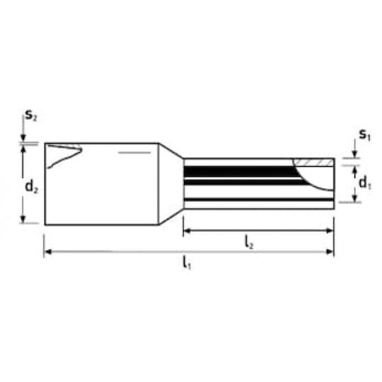 Knipex Ακροδέκτες Ακροχιτώνια με Μόνωση Μπλε (97 99 358) σε σετ των 100τμχ