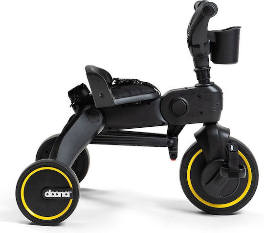 Doona Tricicletă pentru copii Liki Trike Pliabil, Transformabil cu Mâner Parental & Cort pentru 10+ luni Midnight