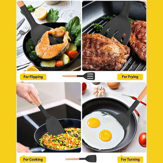 Uncle George Spatula Slotted Silicone 31.5cm