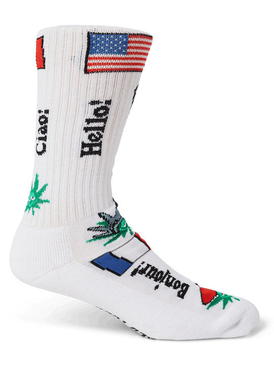 HUF Green Buddy Tourist Чорапи Бял 1Пакет