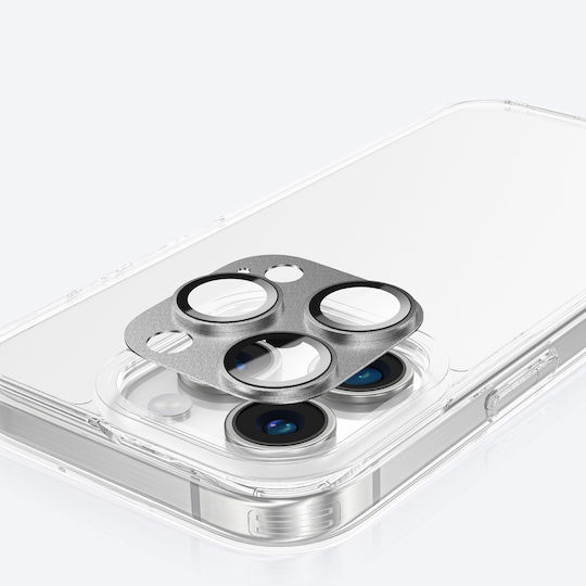 Amazingthing Aviation-Grade Alloy Tempered Glass Lens for iPhone 16 Pro / 16 Pro Max Camera Protectors Gray