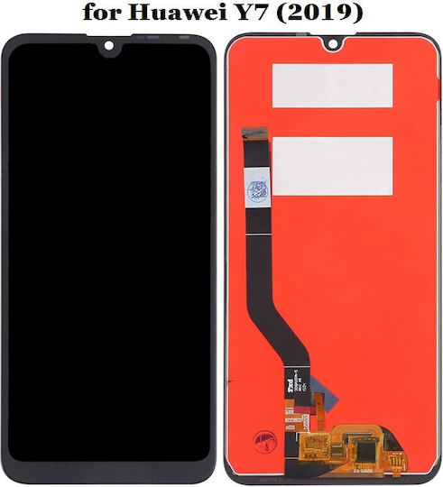 Screen with Touch Mechanism for HUAWEI Y7 (2019) (Black)