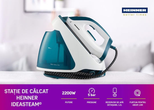 Heinner Steam Ironing Station 5bar with 1.2lt Container