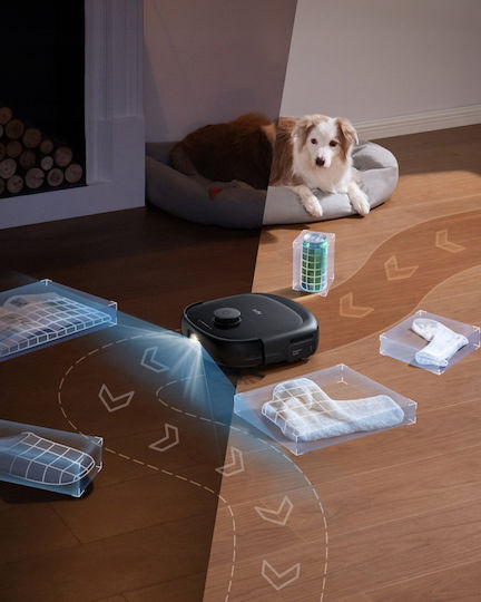Eufy Omni E25 Σκούπα Ρομπότ με Χαρτογράφηση Laser & Απορρόφηση 20000Pa Μαύρη