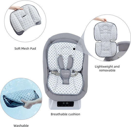 Electric Relax pentru Bebeluși Leagăn cu Muzică Gri