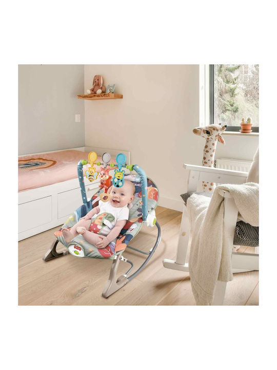Electric Relax pentru Bebeluși Leagăn cu Muzică și Vibrații Gri pentru Copil până la 18kg