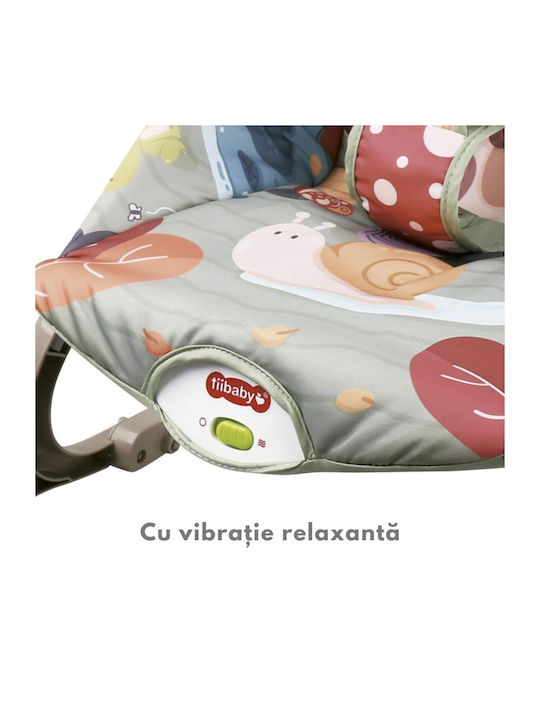 Electric Relax pentru Bebeluși Leagăn cu Muzică și Vibrații Gri pentru Copil până la 18kg