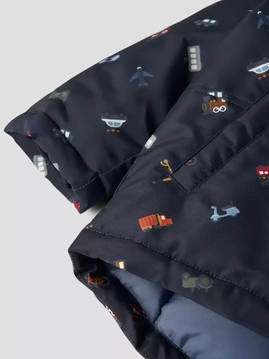 Kids' Casual Jacket Short with Hood Dark Sapphire