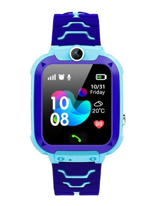 Smartwatch Pentru Copii 2G Cu GPS Și Cameră Albastră