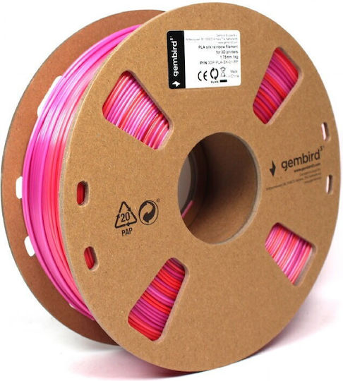 Flashforge PLA 3D Printer Filament 1.75mm Rainbow red/purple 1kg 1τμχ (Spool)