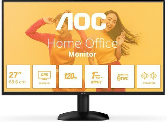 AOC Q27B35S3 IPS Monitor 27" QHD 2560x1440 με Χρόνο Απόκρισης 4ms GTG