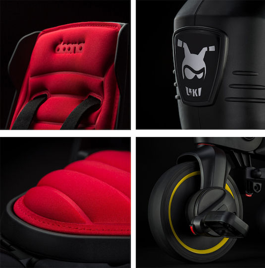 Doona Tricicletă pentru copii Liki Trike S1 Pliabil, Transformabil cu Mâner Parental & Cort pentru 10+ luni Flame Red