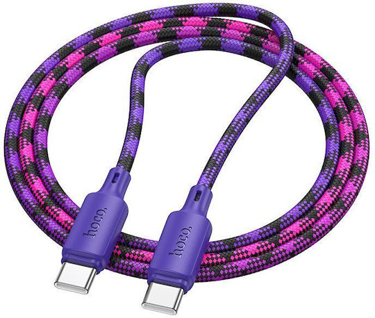 Regular USB 2.0 Cablu USB-C bărbătesc - USB-C 60W Violet 1m
