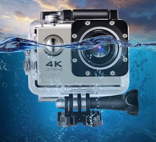 1124.039 Action Camera 4K Ultra HD Υποβρύχια (με Θήκη) με Οθόνη Μαύρη