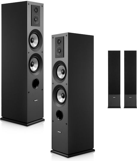 Vevor WYLDSYSQ2GZ5ZR9RE001V0 Paar Hi-Fi Lautsprecher Boden 145W 3 Anzahl von Fahrern Schwarz