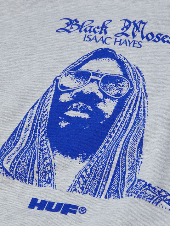 Isaac Hayes Black Moses Sweatshirt with Hood Grey
