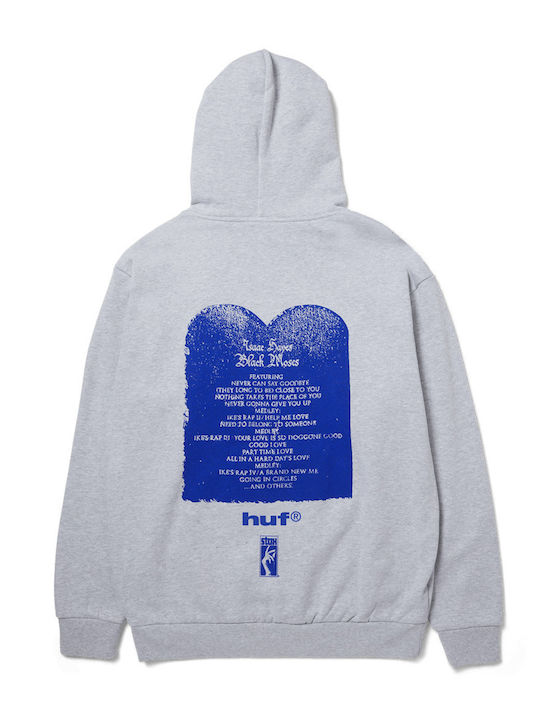 Isaac Hayes Black Moses Sweatshirt with Hood Grey