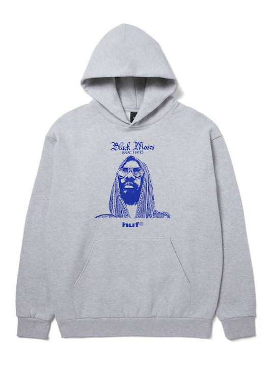 Isaac Hayes Black Moses Sweatshirt with Hood Grey