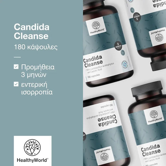 Healthy World Candida Cleanse Supliment Alimentar Special 180 Capsule