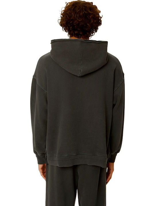 Φούτερ με Κουκούλα Vint Blk Grey