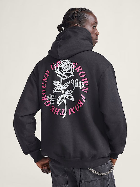 Vans Grown From The Ground Up Pullover Hoodie Φούτερ Black με Κουκούλα