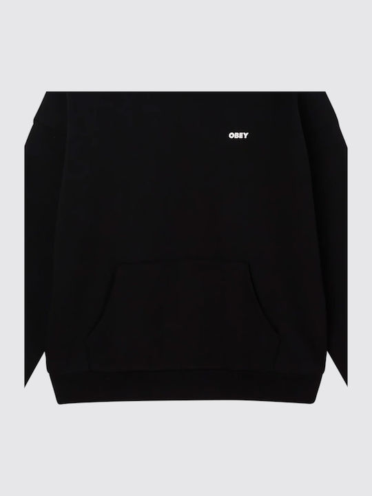 Sweatshirt With Hood Black