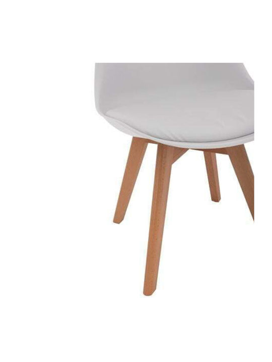 Elsa Dining Room Polypropylene Chair White 47x56.6x82cm