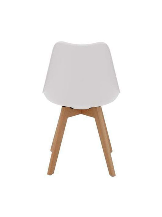 Elsa Dining Room Polypropylene Chair White 47x56.6x82cm