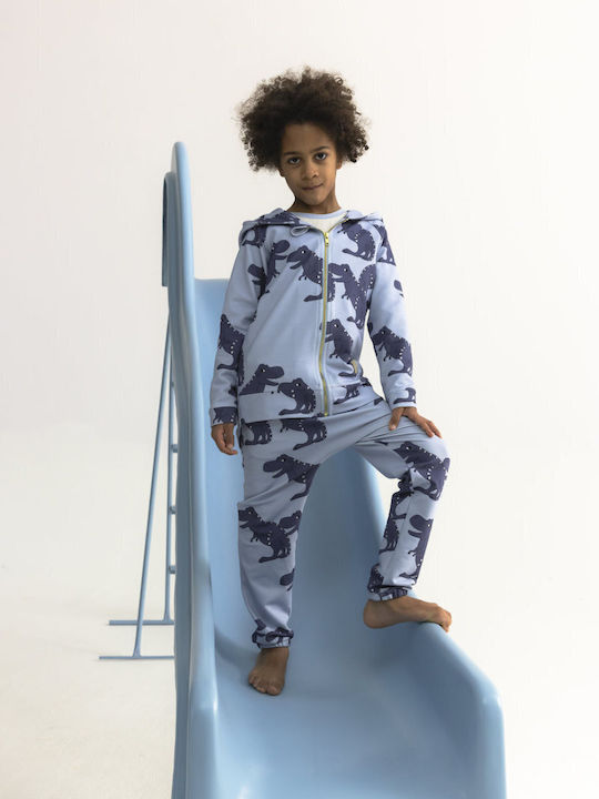 Bluze și Hanorace Pentru Copii Cardigan Cu Glugă Albastru