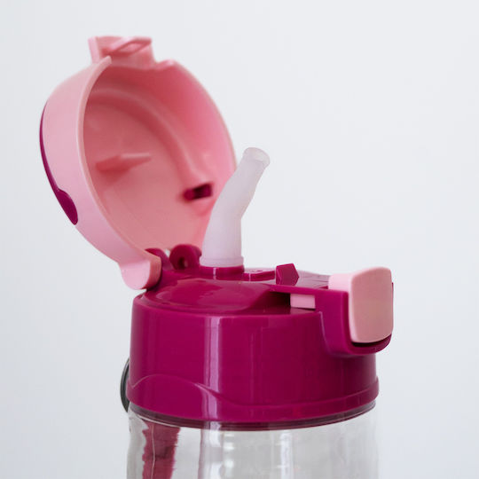 Sidirela Princess Kids Water Bottle Plastic with Straw Sidirela Princess 500ml