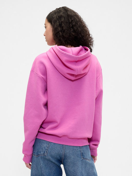 Long Women's Sweatshirt Hooded Budding Lilac