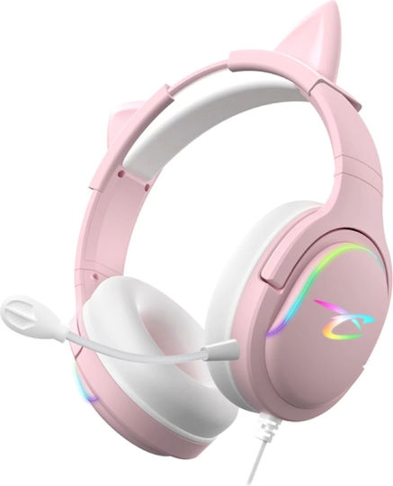Subsonic Spectra Over Ear Gaming Headset με σύνδεση 3.5mm / USB Ροζ for Nintendo Switch / PC / PS5 / XBOX