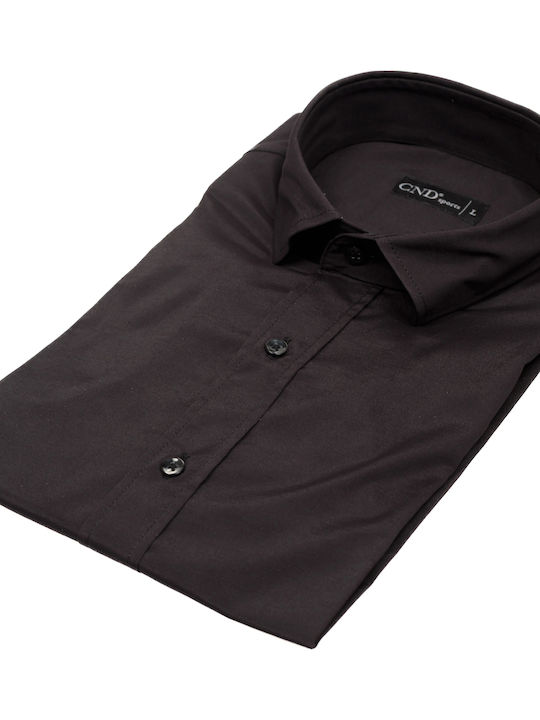 Long-sleeved Cotton Shirt Black