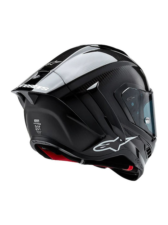Alpinestars Supertech R10 Black Carbon Κράνος Μηχανής Full Face ECE 22.06 με Pinlock