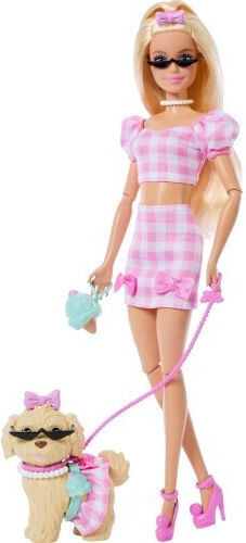 Barbie Twinning Looks & Σκυλάκι Κούκλα για 3+ Ετών (Διάφορα Σχέδια) 1τμχ