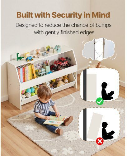 Kids Wooden Cabinet White