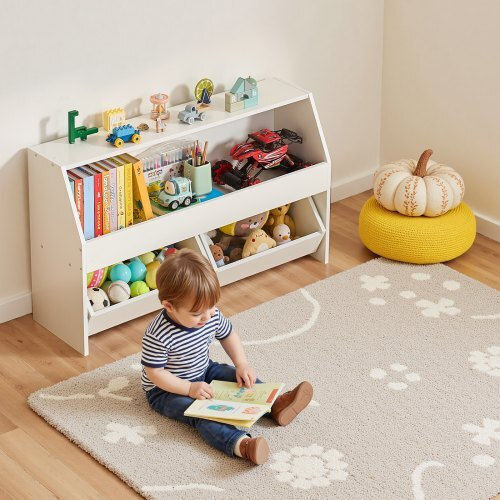 Kids Wooden Cabinet White