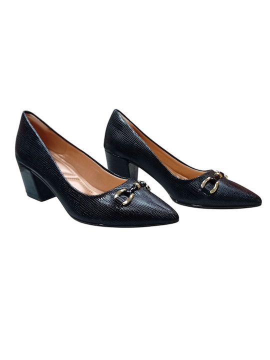 Pumps mit mittelhohem Absatz Schwarz