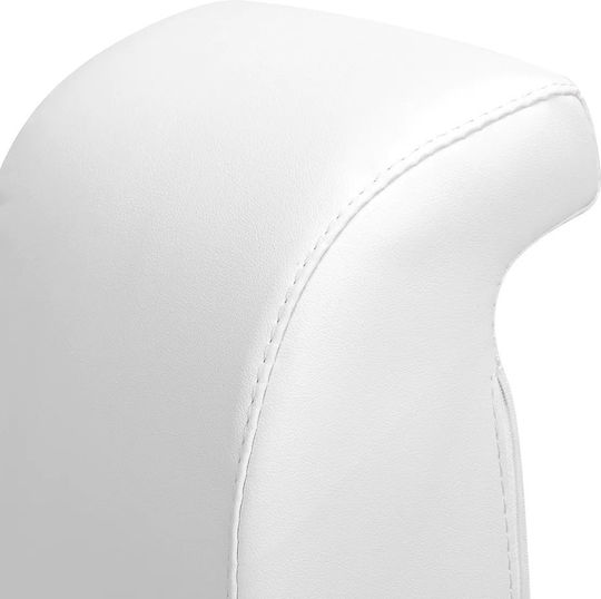 Salon Stools Räder Friseursalon- und Spa-Hocker mit Rückenlehne Schwarz