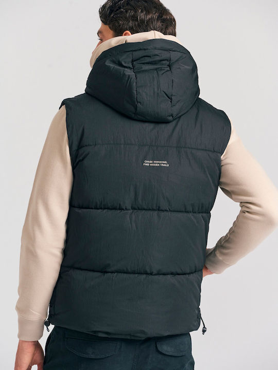 Sleeveless Jacket Puffer Black