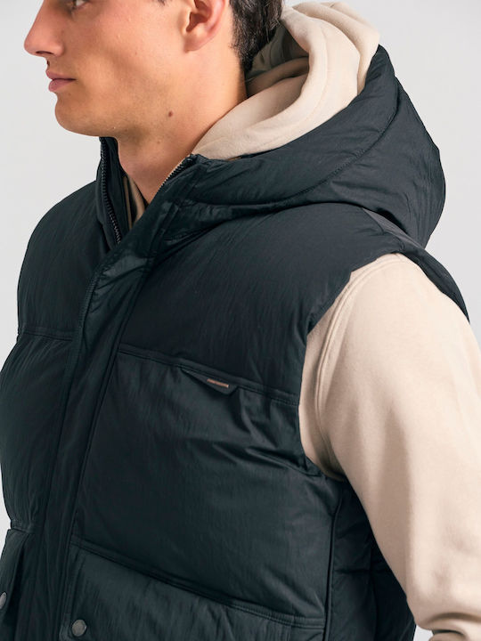Sleeveless Jacket Puffer Black