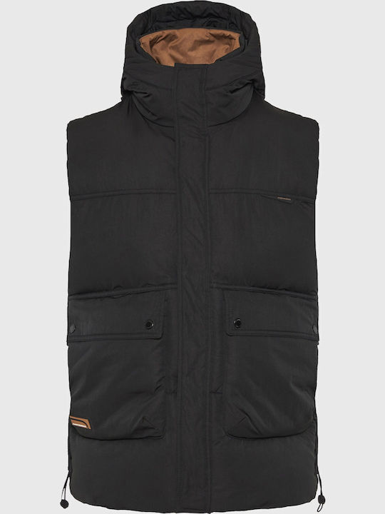 Sleeveless Jacket Puffer Black
