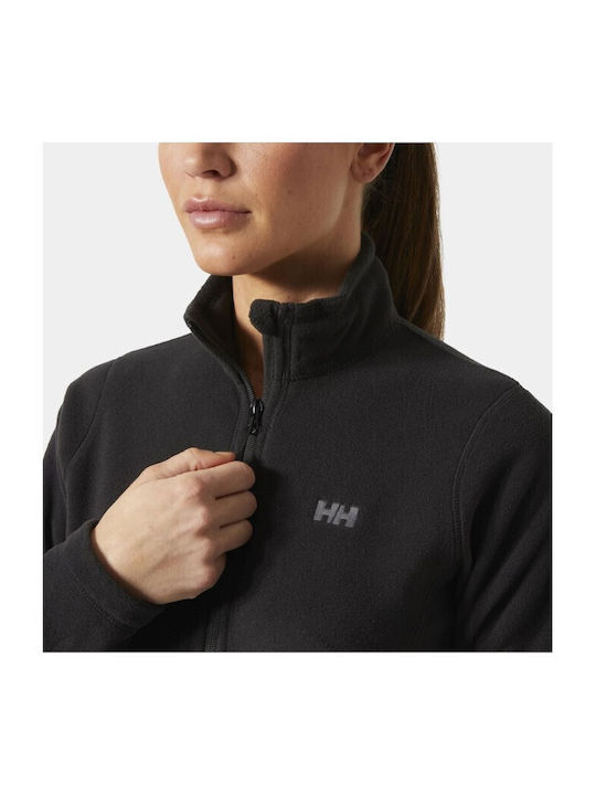 Daybreaker Fleece Women's Cardigan with Zipper Black