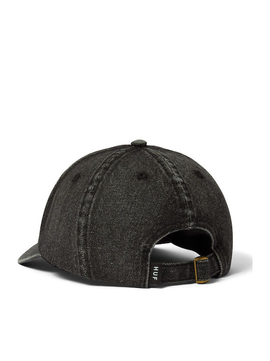 Huf Token 6-Panel Cv Washed Hat Ht00892-Black Black