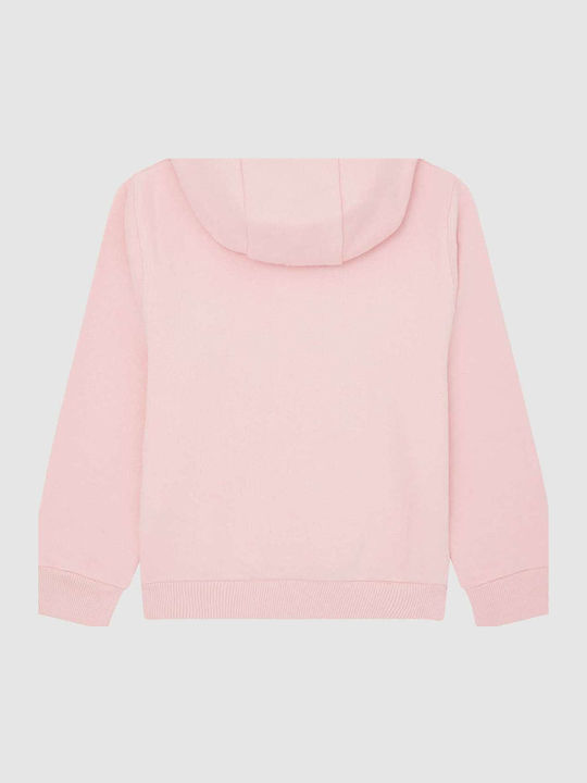 Kinder-Sweatshirt mit Kapuze und Taschen Rosa Isobel
