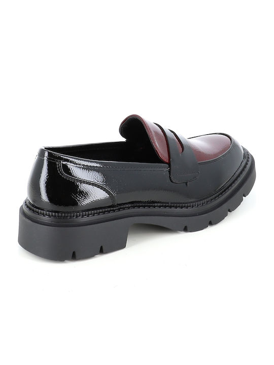 Λουστρίνι Γυναικεία Loafers σε Μαύρο Χρώμα