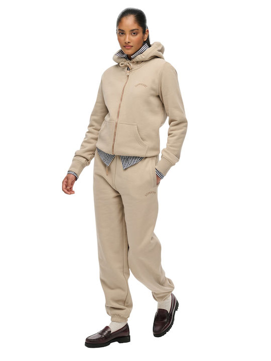 Logo Долнище на анцуг Beige